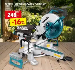 Hubo Makita Afkort en Verstekzaag "LS0816F" aanbieding