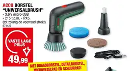 Hubo Bosch Accu Borstel “Universalbrush" aanbieding