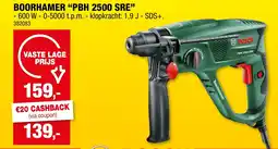 Hubo Bosch Boorhamer "PBH 2500 SRE" aanbieding