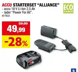 Hubo Bosch Accu Starterset "Alliance" aanbieding