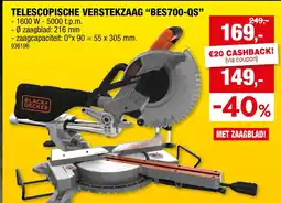 Hubo Telescopische verstekzaag "bes700-qs" aanbieding