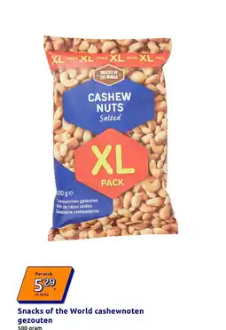 Action Snacks of the World cashewnoten gezouten aanbieding
