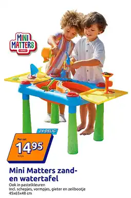 Action Mini Matters zanden watertafel aanbieding