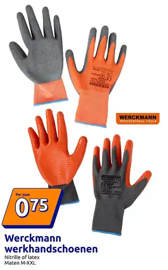 Action Werckmann werkhandschoenen aanbieding