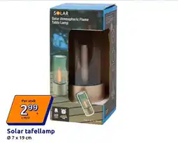 Action Solar tafellamp aanbieding