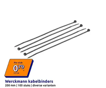 Action Werckmann kabelbinders aanbieding