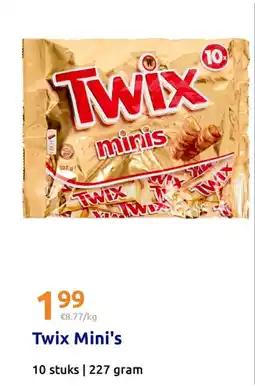 Action Twix Mini's aanbieding