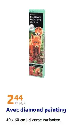 Action Avec diamond painting aanbieding