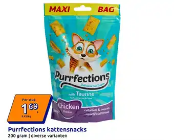 Action Purrfections kattensnacks aanbieding