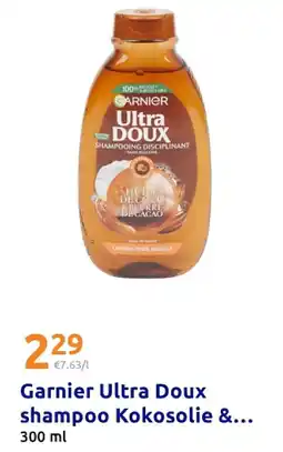 Action Garnier Ultra Doux shampoo Kokosolie & Cacaoboter aanbieding