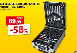 Hubo Gevulde gereedschapskoffer "rojo" aanbieding