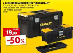 Hubo 2 GEREEDSCHAPSKOFFERS "ESSENTIALS" - aanbieding