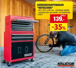 Hubo Gereedschapswagen " krt653005" aanbieding