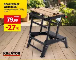 Hubo Opvouwbare werkbank aanbieding