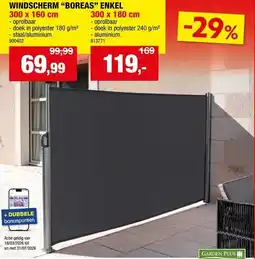 Hubo Windscherm "boreas" enkel aanbieding