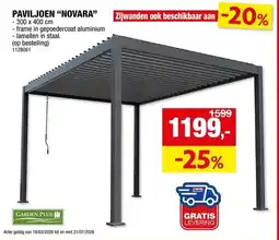 Hubo Paviljoen "novara" aanbieding