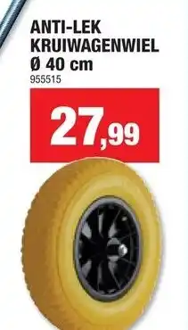 Hubo Anti-lek kruiwagenwiel aanbieding