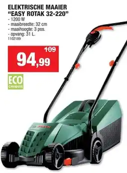 Hubo Elektrische maaier "easy rotak 32-220" aanbieding