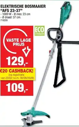 Hubo Elektrische bosmaaier "afs 23-37" aanbieding
