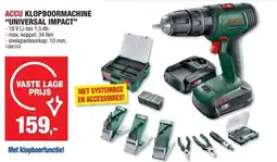Hubo Accu klopboormachine "universal impact" aanbieding