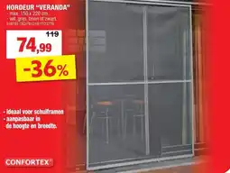 Hubo Hordeur "veranda" aanbieding
