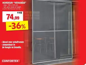 Hubo Hordeur "veranda" aanbieding
