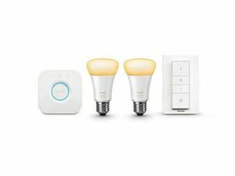 AUVA Philips Hue White Ambiance Starterkit E27 - 2 Lampen + Bridge + Dimmer aanbieding
