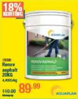 Cevo Aquaplan Renov asphalt aanbieding