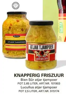 Sligro Knapperig Friszuur aanbieding