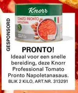 Sligro Knorr Tomato Pronto Napoletana Saus aanbieding