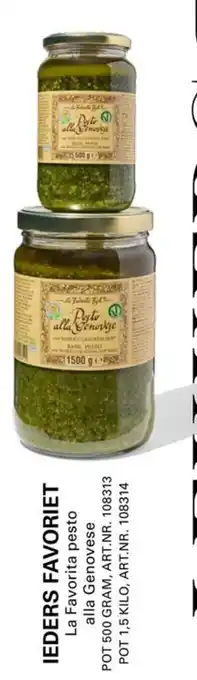 La Favorita pesto alla Genovese