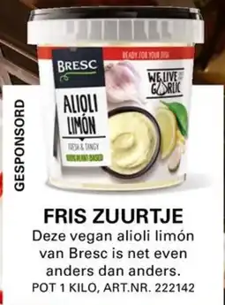 Sligro Bresc Alioli Limon aanbieding