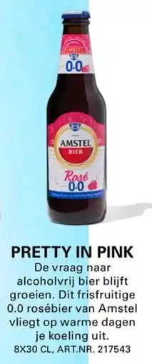 Sligro Amstel Bier rose 0.0 aanbieding