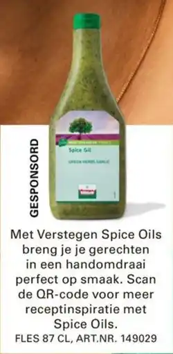 Sligro Spice Oils aanbieding