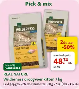 Maxi Zoo Real Nature Wilderness droogvoer kitten aanbieding