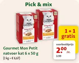 Maxi Zoo Gourmet Mon Petit natvoer kat aanbieding