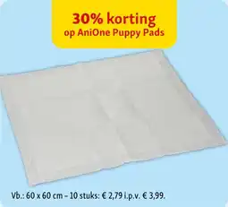 Maxi Zoo AniOne Puppy Pads aanbieding