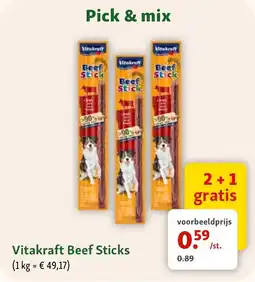 Maxi Zoo Vitakraft Beef Sticks aanbieding
