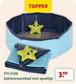 Maxi Zoo Fit + Fun kattenzwembad met speeltje aanbieding