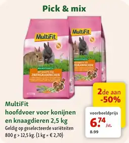 Maxi Zoo MultiFit hoofdvoer voor konijnen en knaagdieren aanbieding