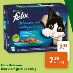 Maxi Zoo Felix Delicious Duo vis in gelei aanbieding
