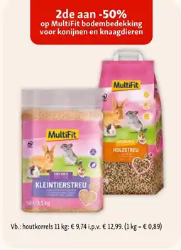 Maxi Zoo MultiFit bodembedekking voor konijnen en knaagdieren aanbieding