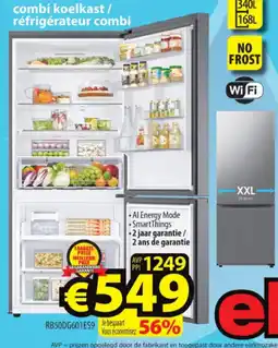 ElectroStock Samsung combi koelkast / réfrigérateur combi RB50DG601ES9 aanbieding