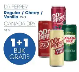 Prik en Tik Dr Tepper Regular/Cherry / Vanilla of Canada Dry aanbieding