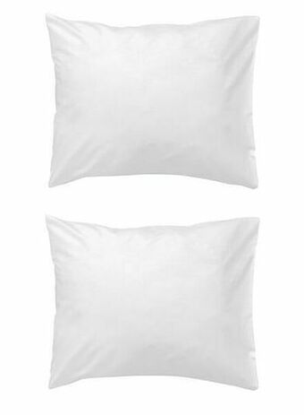 HEMA HEMA 2-pak Kussenslopen 60 X 70 Cm (wit) aanbieding