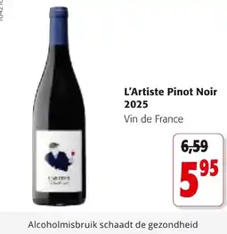 Colruyt L'Artiste Pinot Noir 2025 Vin de France aanbieding