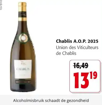 Colruyt Chablis A.O.P. 2025 aanbieding