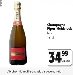Colruyt Champagne Piper-Heidsieck aanbieding