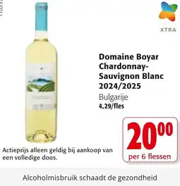 Colruyt Domaine Boyar Chardonnay- Sauvignon Blanc 2024/2025 aanbieding