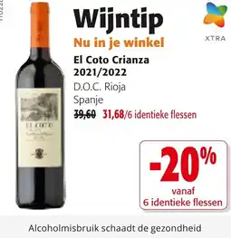 Colruyt El Coto Crianza 2021/2022 aanbieding